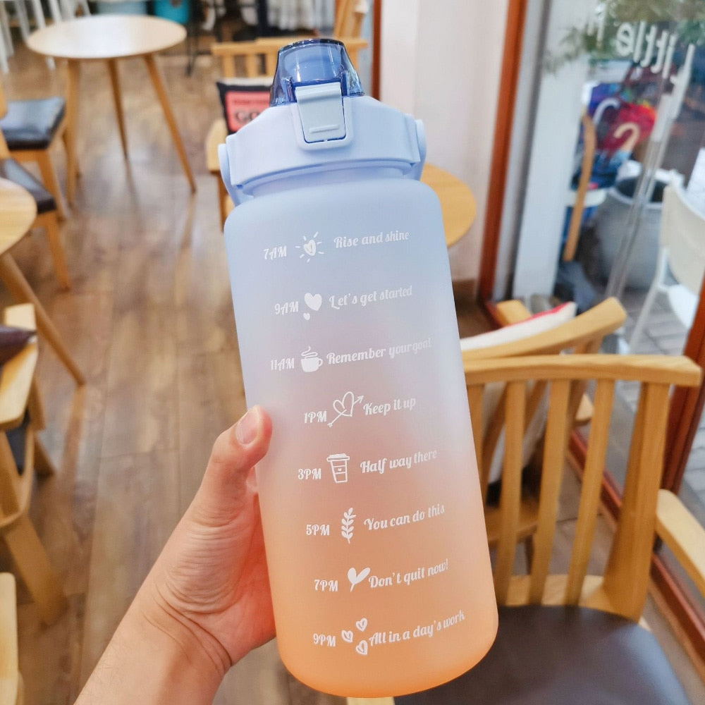 2 Liter Motivational Water Bottle