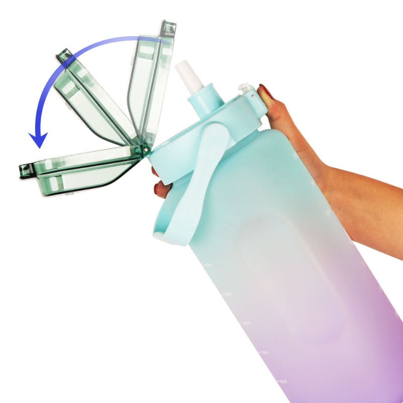2 Liter Motivational Water Bottle