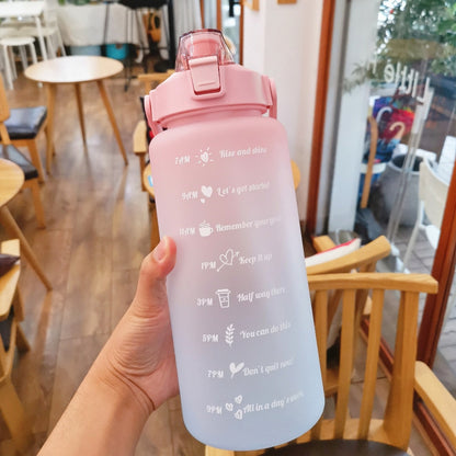 2 Liter Motivational Water Bottle