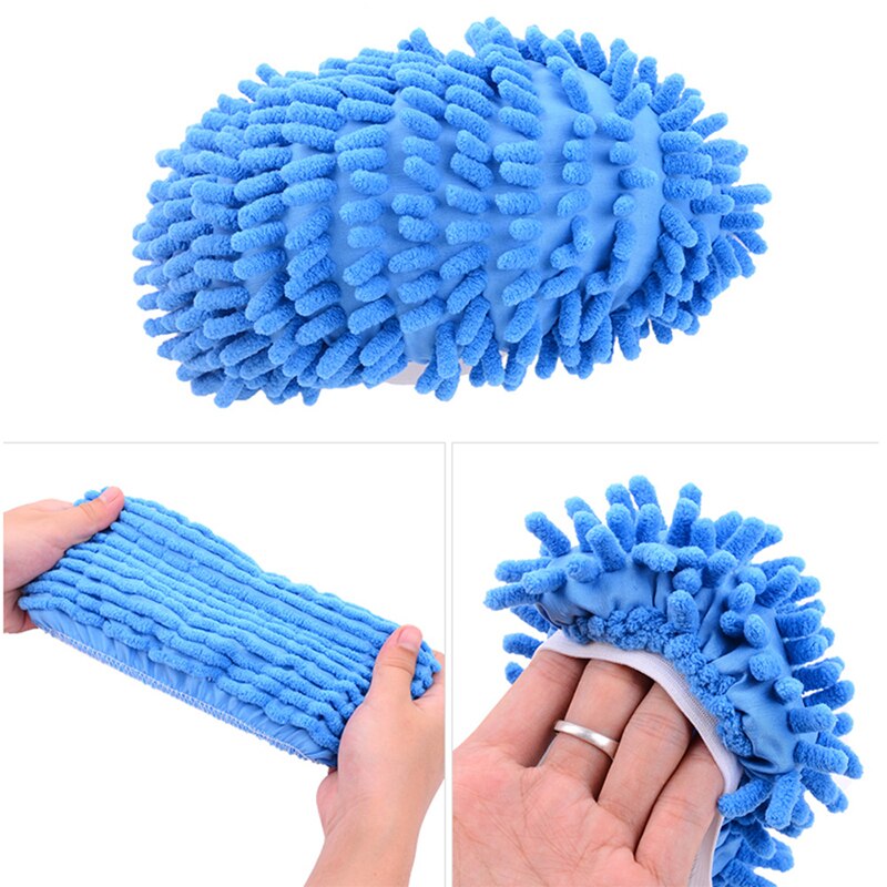 1 PCS Floor Microfiber Dust Cleaning Shoe Cover Slippers