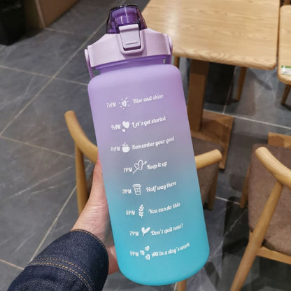 2 Liter Motivational Water Bottle